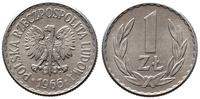 1 złoty 1966, Warszawa, aluminium, wyśmienity eg