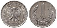 1 złoty 1970, Warszawa, aluminium, ładny egzempl