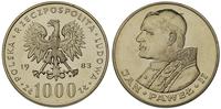1.000 złotych 1983, Warszawa, Jan Paweł II, wybi