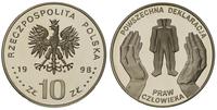 10 złotych 1998, Warszawa, 50. Rocznica Przyjęci