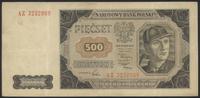 500 złotych 1.07.1948, seria AZ, Miłczak 140c