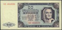 20 złotych 1.07.1948, seria KE, niewielkie ugięc
