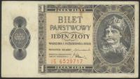 1 złoty 1.10.1938, seria IG, Miłczak 78b