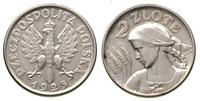 2 złote 1925 z kropką, Londyn, Kobieta z kłosami