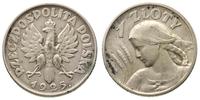 1 złoty 1925 z kropką, Londyn, Kobieta z kłosami