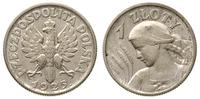 1 złoty 1925 z kropką, Londyn, Kobieta z kłosami