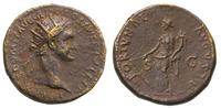 dupondius 90-91, Rzym, Aw: Głowa cesarza w prawo