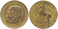 10 000 marek 1923, Berlin, brąz złocony 33.35 g,