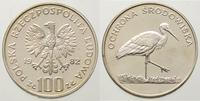 100 złotych 1982, Ochrona środowiska - bocian, d