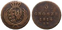 3 grosze  1814/I.B., Warszawa, Iger KW.14.1