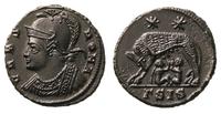 brąz AE18 330-333, Siscia, Aw: Popiersie Romy w 