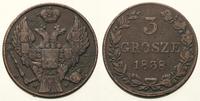 3 grosze 1838, Warszawa, patyna