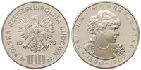 100 złotych 1975, Helena Modrzejewska, srebro, c