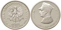 100 złotych 1981, Władysław Sikorski, srebro, Pa