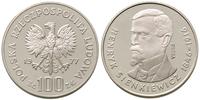 100 złotych 1977, PRÓBA Henryk Sienkiewicz, sreb