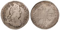 ecu 1704, moneta przebita z wcześniejszej emisji