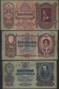 lot: 20, 50, 100 pengo 1930-1932, 20 pengo 2.01.