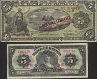 lot: 2x 5 pesos 1914, 1969, 5 - 1914 seria B, na