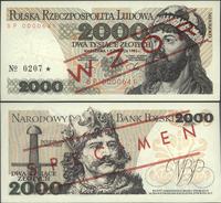 2.000 złotych 1.06.1982, seria BP 0000000, WZÓR 