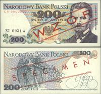 200 złotych 1.06.1986, seria CR 0000000, WZÓR nr