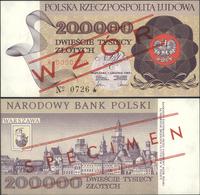 200.000 złotych 1.12.1989, seria A 0000000, WZÓR