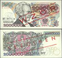 2.000.000 złotych 14.08.1992, seria B 0000000, W