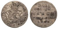 2 grosze srebrne (półzłotek) 1767 FS, plamiasta 