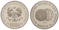 1.000 złotych 1986, Warszawa, PRÓBA-NIKIEL MŚ w 