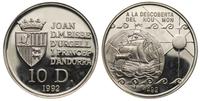 10 dinarów 1992, Odkrycie nowego świata, srebro 