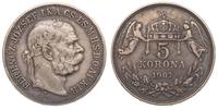 5 koron 1907, Kremnica, srebro '900'  23.83 g, p