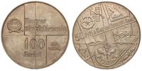 100 forintów 1974, 50 lat Banku Narodowego, sreb