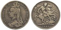 1 korona 1889, srebro '925', patyna