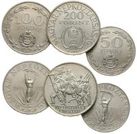 50, 100 i 200 forintów 1970, 1970 i 1976, 2 x 25