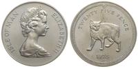 25 pensów 1975, Kot Manx, srebro '925', stempel 
