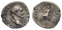 denar 69-70, Rzym, Pax siedząca na tronie w lewo