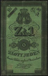 1 złoty 1831, podpis Głuszyński, po konserwacji,