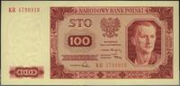 100 złotych 1.07.1948, seria KR, Miłczak 139ff