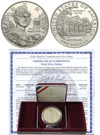 dolar 1999, Filadelfia, Dolley Madison, srebro, 