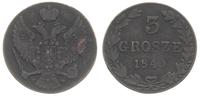 3 grosze 1840 / M-W, Warszawa, Iger K.K 40.1, Pl