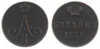 1 kopiejka 1859 / BM, Warszawa, patyna, Bitkin 4