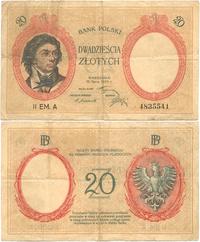 20 złotych 15.07.1924, II Emisja A, banknot kilk