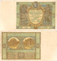50 złotych 28.08.1925, seria AK, po lekkiej kons