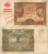 100 złotych 1939 (2.06.1932), oryginalny nadruk 