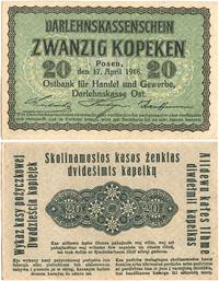 20 kopiejek 17.04.1916, Poznań, Miłczak P1, Ros 