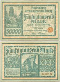 50.000 marek 20.03.1923, druk koloru zielonego, 