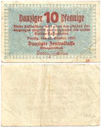 10 fenigów 22.10.1923, znak wodny - kogi, Miłcza