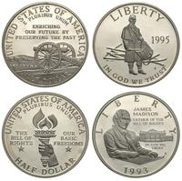 2 x 1/2 dolara 1993 i 1995, James Madison i Dobo