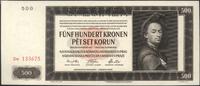 500 koron 24.02.1942, perforacja SPECIMEN piękny
