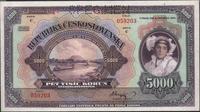 5.000 koron 6.10.1920, perforacja SPECIMEN, Pick