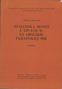 Mikołaj Kotlar - Znaleziska monet z XIV-XVII w. 